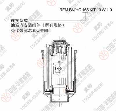 賀德克回油過濾器RFM BN/HC165KIT10W1.0